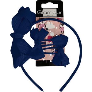 Kinderen terug naar school haar ornament set marine blauw