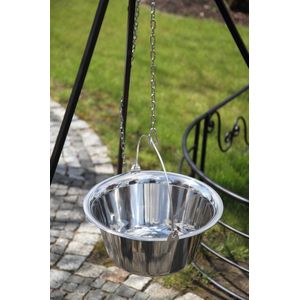 CookKing Driepoot 180 cm met RVS Kookpot 10 L + Katrol