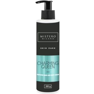 Mistero Milano Geparfumeerd - handcrème vrouwen - handverzorging - vochtinbrengende crème - handcrème gescheurde handen - Charmante Queen 200 g