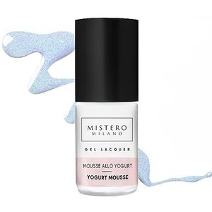 Mistero Milano MOUSSE ALLO YOGURT Vernis à ongles hybride UV LED – Vernis à ongles gel de couleur – Vernis à ongles UV hybride – Pour débutant DIY Nail Art Manucure Salon Durable – Vernis à ongles