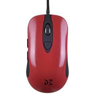 Dream Machines DM1 FPS Blood Red PMW3389 Sensor, max DPI 16000, Shoelace Cable, slechts 83 g gaming mice