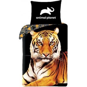 Animal Planet Dekbedovertrek Tijger - Eenpersoons - 140 x 200 cm - Katoen