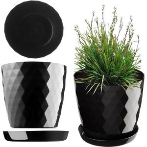Decorasian Seegras Bloempot, sierpot, gevlochten, decoratieve