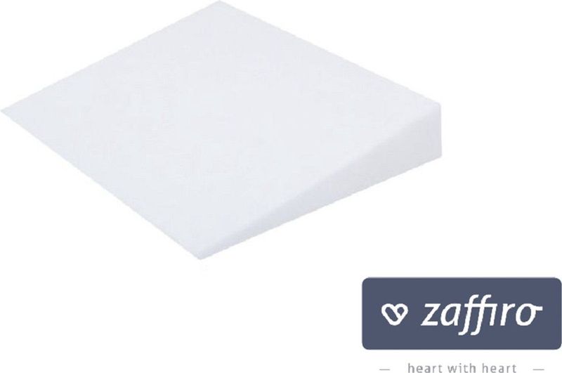 Zaffiro - Hellend Vlak Kussen - Wit - Badstof - Groot Model