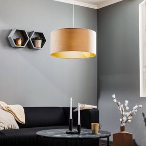 Maco Design Salina hanglamp, beige/goud Ø 50cm