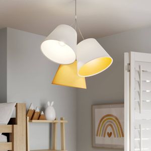 Maco Design Hanglamp Zsofia 3-lamps wit/oranje