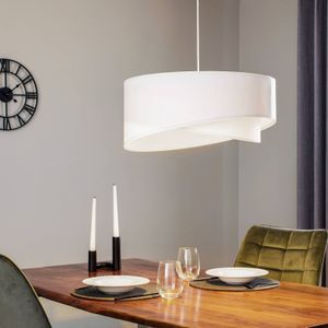 Maco Design Vivien hanglamp in wit velours