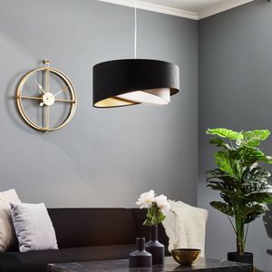 Maco Design Hanglamp Vivien velours zwart/grijs/zilver/goud