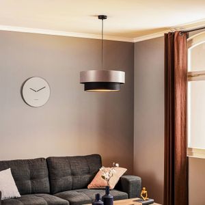 Maco Design Dorina hanglamp, zilver/zwart Ø 50cm