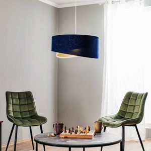 Maco Design Vivien hanglamp driekleurig blauw/beige/goud