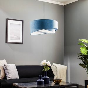 Maco Design Vivien hanglamp, tweekleurig, lichtblauw/wit