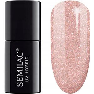 Semilac Gel nagellak, semi-permanent, UV, 804, zacht, beige, 7 ml