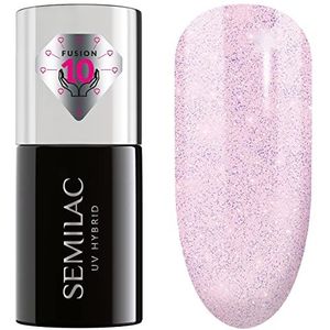 Semilac UV Hybrid Extend Care 5in1 Gel Nagellak met Voedende Werking Tint 806 Glitter Delicate Pink 7 ml