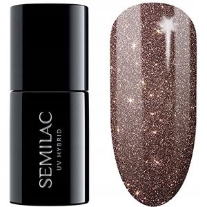Semilac Gelnagellak, semi-permanent, UV 333, Shine Brown, 7 ml