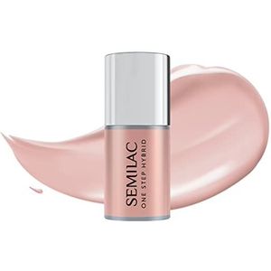 Semilac Hybride nagellak S256 One Step 3-in-1 lichtbeige, 5 ml, innovatieve nagellak, uv- en led-kleur