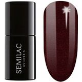 Semilac UV Nagellack Hybrid 393 Sparkling Black Cherry 7ml Kollektion Love is in the nails