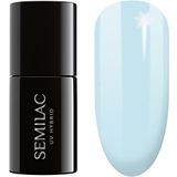 Semilac UV nagellak blauw 386 Blue Cloud 7 ml UV LED gekleurde lak voor kleurintensieve vingernagels efficiënt en duurzaam Nail Polish