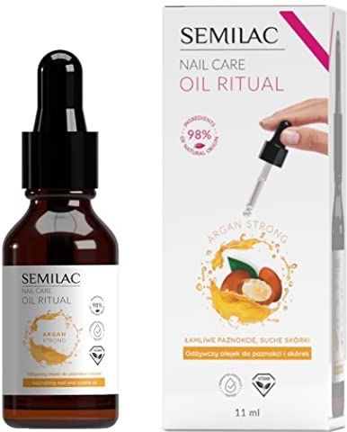 Semilac - Voedende Nagel- en Nagelriemolie - 11 ml - Arganolie en Vitamine E
