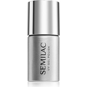 T26 Semilac UV nagellak Top No Wipe Matte Peach Galaxy 7 ml