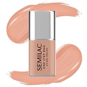 Semilac One Step 3in1 UV Gel Polish Gel Nagellak, S450 Inner Warmth Peach, 7 ml