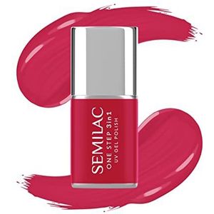 Semilac One Step 3in1 UV Gel Polish Gel Nagellak, S680 Magenta, 7 ml