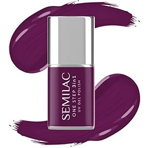 Semilac One Step 3in1 UV Gel Polish Gel Nagellak, S780 Plum Wine, 7 ml