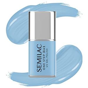 Semilac One Step 3-in-1 uv-nagellak S810 Baby Blue 7 ml