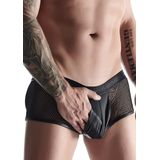 Regnes Fetish Planet - Wetlook & mesh Heren short - Zwart