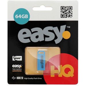 Imro - Easy USB Stick 2.0 - Flash Drive - Blauw - 64 GB - Eco