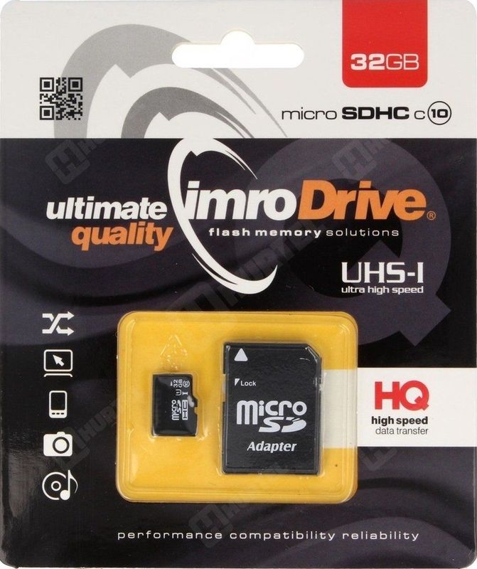 Imro Micro SD Kaart 32GB - SDHC - Met Adapter