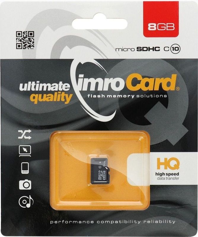 Imro MicroSD Kaart 8GB - Class 10 UHS