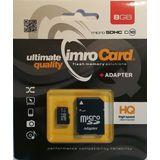 Imro Micro SD Kaart 8GB - Class 10 UHS - Met Adapter