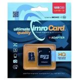 Imro MicroSD Kaart 128GB - Inclusief Adapter - 100MB/s - Zwart