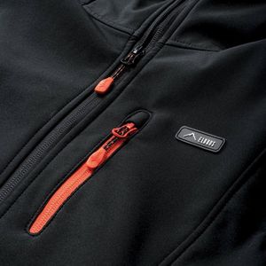 Elbrus - Iver - Softshelljack - Zwart - Polyester - Waterdicht