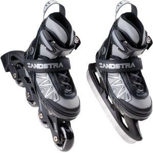 Zandstra 2-in-1 Schaats/Skate/Skeelers Combo Junior Inlineskates Unisex - Maat 33-36