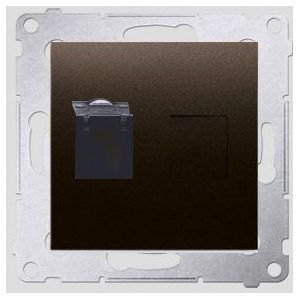 Contact-Simon D61.01/46 stopcontact (brons, kunststof, IP20, 75 mm, 37 mm, 75 mm)