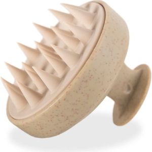 Haarwas- en hoofdmassageborstel Beige