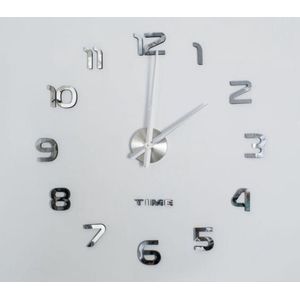 ISO TRADE DIY Wall Clock 3D Foam Digits met spiegel • Silent-no Ticking effect • High Gloss • Diameter: 60-130 cm • # 4785 wandklokken, meerkleurig, uniek