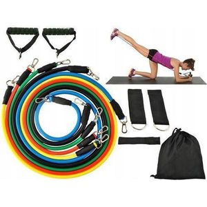 Weerstands Fitnessband – Fitness Elastiekenset – Stretch Fitness Kabels – Multicolor