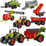 Ruhhy Boerderij Set: Tractors en Machines voor Creatief Speelplezier
