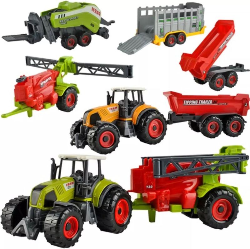 Ruhhy Boerderij Set: Tractors en Machines voor Creatief Speelplezier