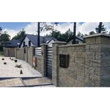 Iso Trade - Letterbox - Wandbrievenbus - Zwart - Staal - Veiligheidsklep