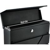 Malatec brievenbus – brievenbus met krantenrol – wandbrievenbus - antraciet