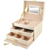 Beautylushh Sieradendoos & Juwelenbox Licht Beige