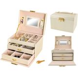 Beautylushh Sieradendoos & Juwelenbox Licht Beige