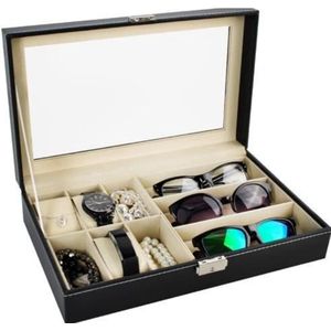 Opbergdoos voor brillen en horloges - display opbergen horloges en zonnebrillen