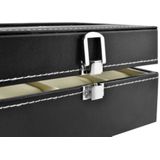 Ruhhy Horloge-organizer met 3 Vakken - Bescherming en Stijl voor Uw Horloges