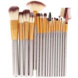 Make-up Borstels - 18 Stuks - Anti-Allergie Haar - Synthetisch