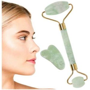 Jadeïet - Gezichtsmasseerder - Groen - Natuursteen