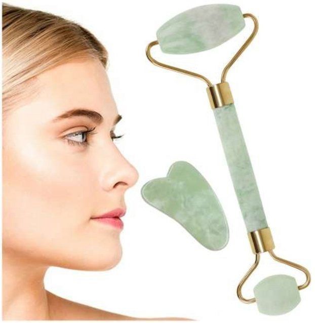 Jadeïet - Gezichtsmasseerder - Groen - Natuursteen
